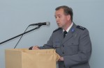 Aspekt prawny omawianych problemów przybliżył Komendant Komisariatu Policji w Skawinie komisarz Artur Kasicki - fot.S. Gruca
