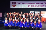 Mistrzynie Polski Cheerleaders PSCh 2018 ze Skawiny